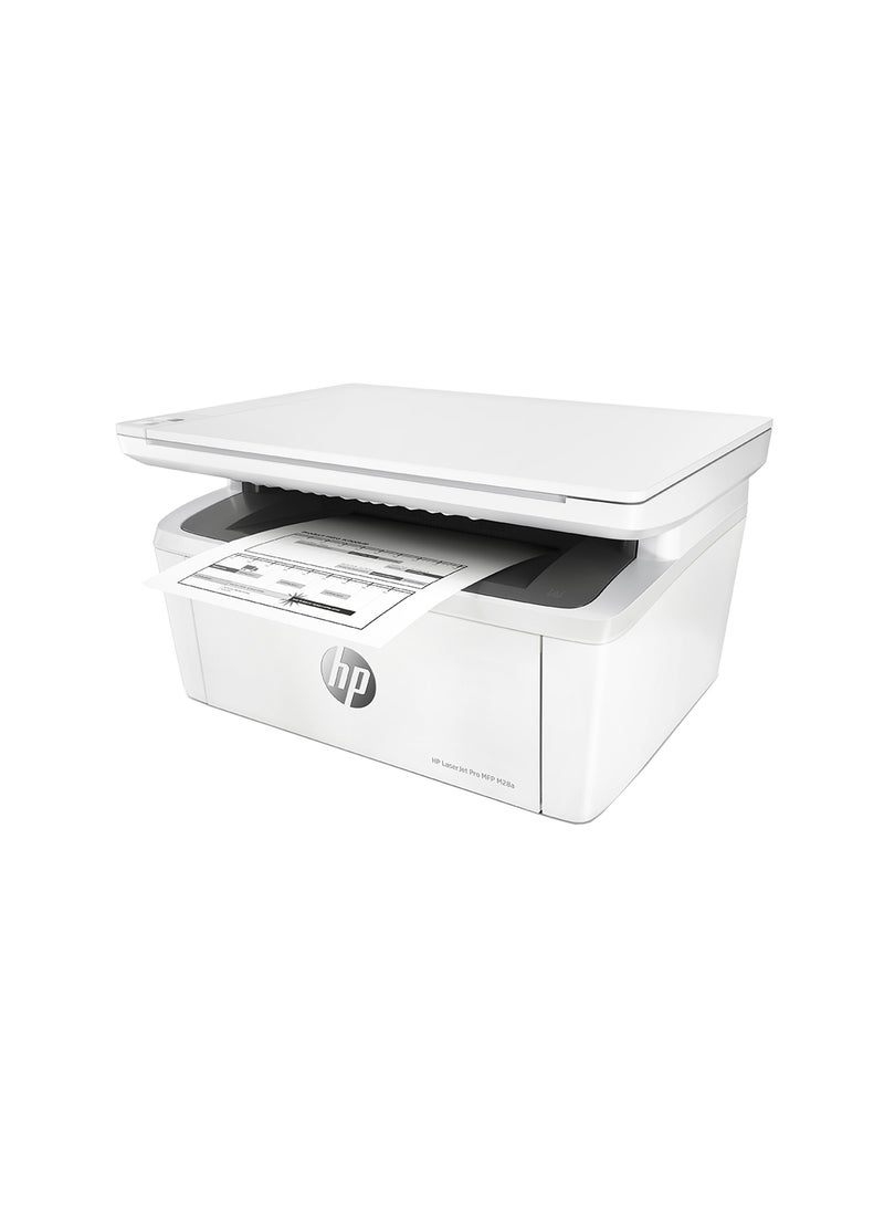 LaserJet Pro MFP M28a Printer, Print, Copy, Scan [W2G54A] White