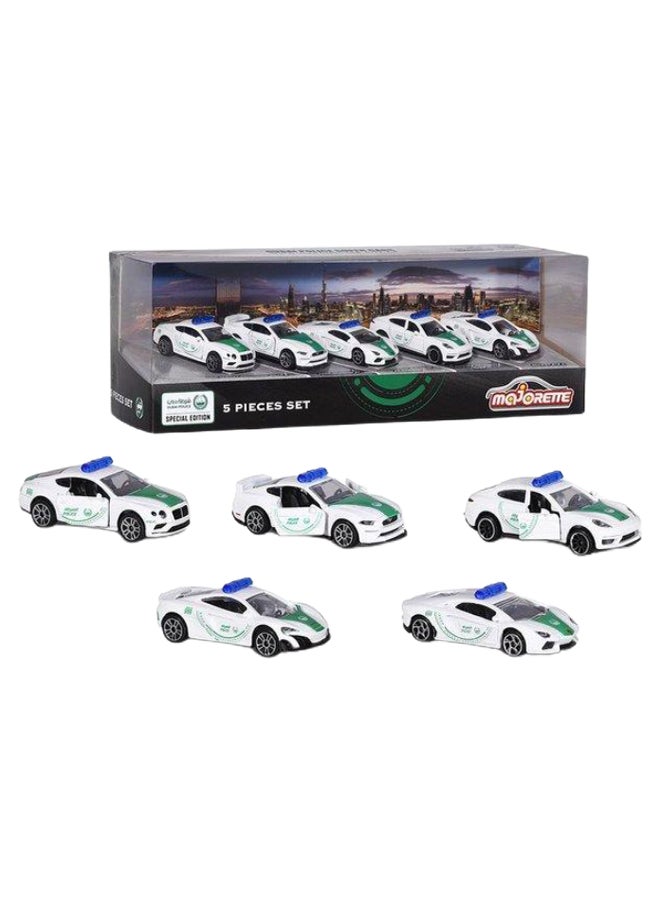 Majorette 5-Piece Dubai Police Die Cast Car Set 7.5cm  - Image 2