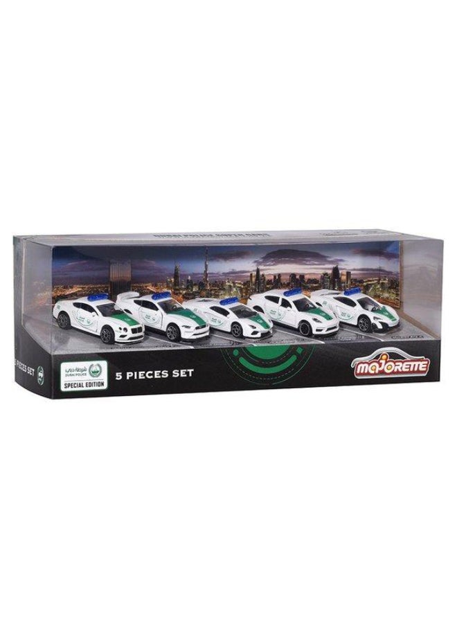 Majorette 5-Piece Dubai Police Die Cast Car Set 7.5cm  - Image 4