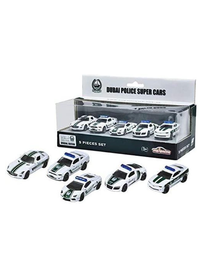 Majorette 5-Piece Dubai Police Die Cast Car Set 7.5cm  - Image 3