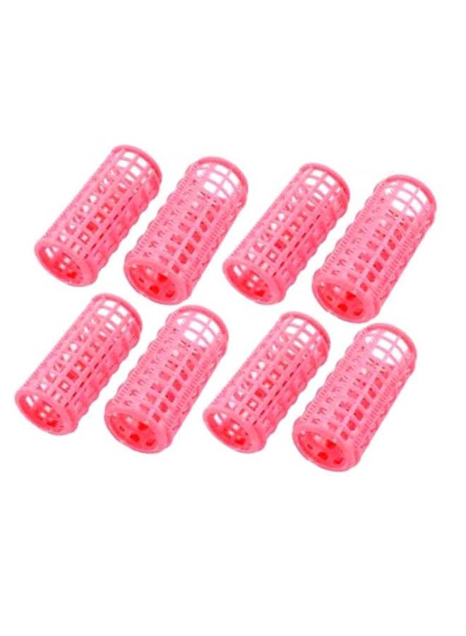 uxcell 12-Piece Styling Roller Curlers Clips Pink - Image 2