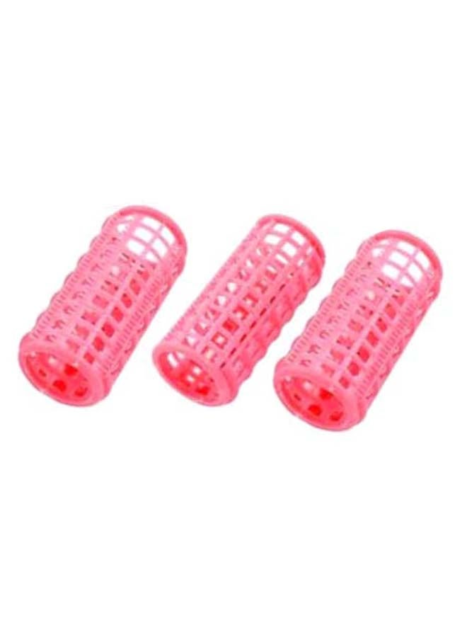 uxcell 12-Piece Styling Roller Curlers Clips Pink - Image 3