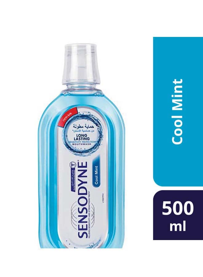 Sensodyne Long Lasting Mouthwash- Cool Mint Blue 500ml  - Image 3