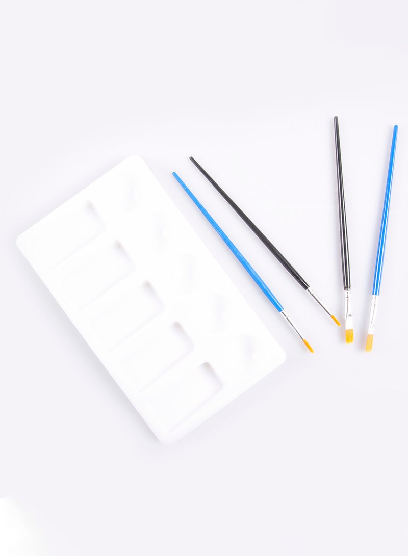 mumbo Jumbo - 12 Pieces Water Based Acrylic Paint Set With Brush And Palette assorted - Image 1