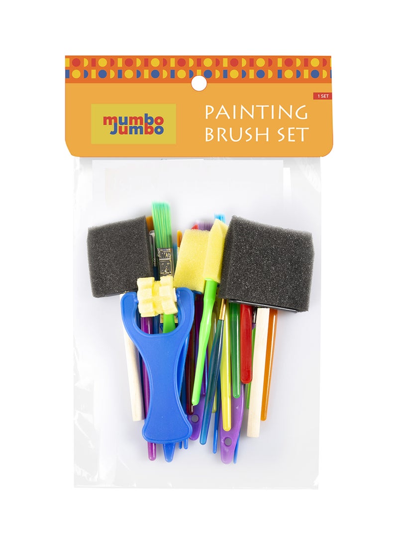 mumbo Jumbo 25 Pieces Paint Brush All In One Set 20*28*3cm  - Image 1