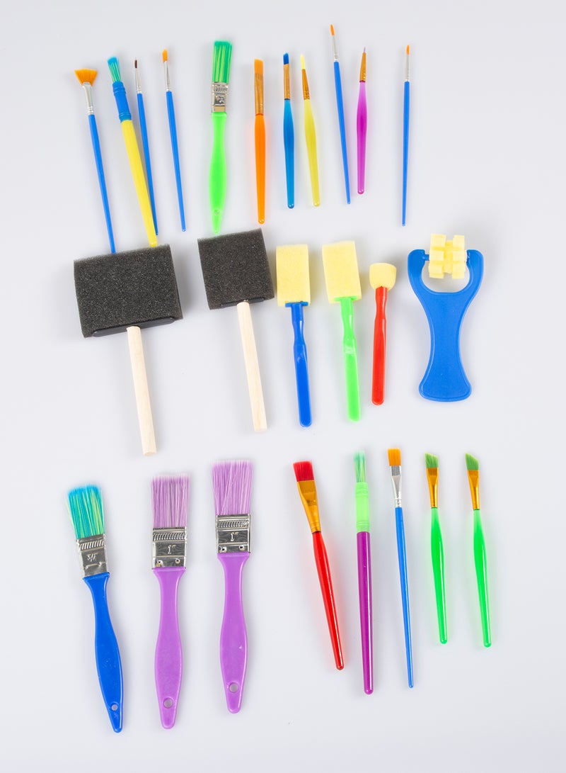 mumbo Jumbo 25 Pieces Paint Brush All In One Set 20*28*3cm  - Image 2