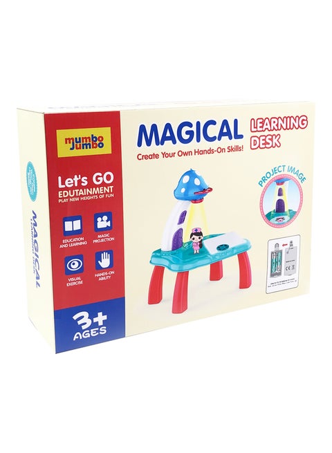Learning Desk With Smart Projector, 44 Numbers & Letters And Blocks 35*25*10cm