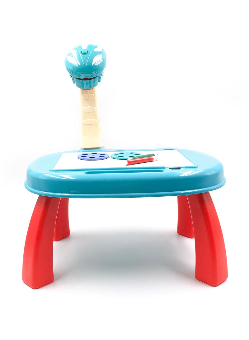 مامبو جامبو مكتب للتعلُّم مزود بجهاز بروجيكتور ذكي مع مجموعة من الأرقام والحروف والقوالب مكونة من 44 قطعة 35.5*8.5*25.1سم - Image 4