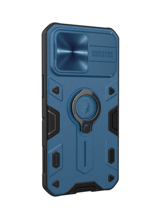 Nillkin Camshield Armor Case With Dazzling Metal Camera Cover For Apple Iphone 13 Pro Blue  - Image 4