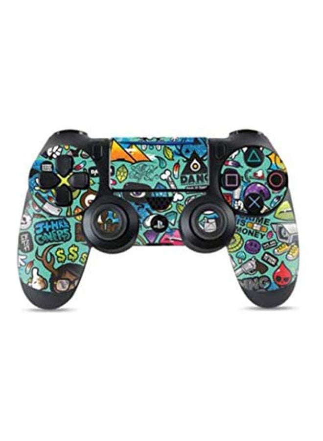 Generic Ps4 Controller Green Bomb Sticker Wrap One Piece 