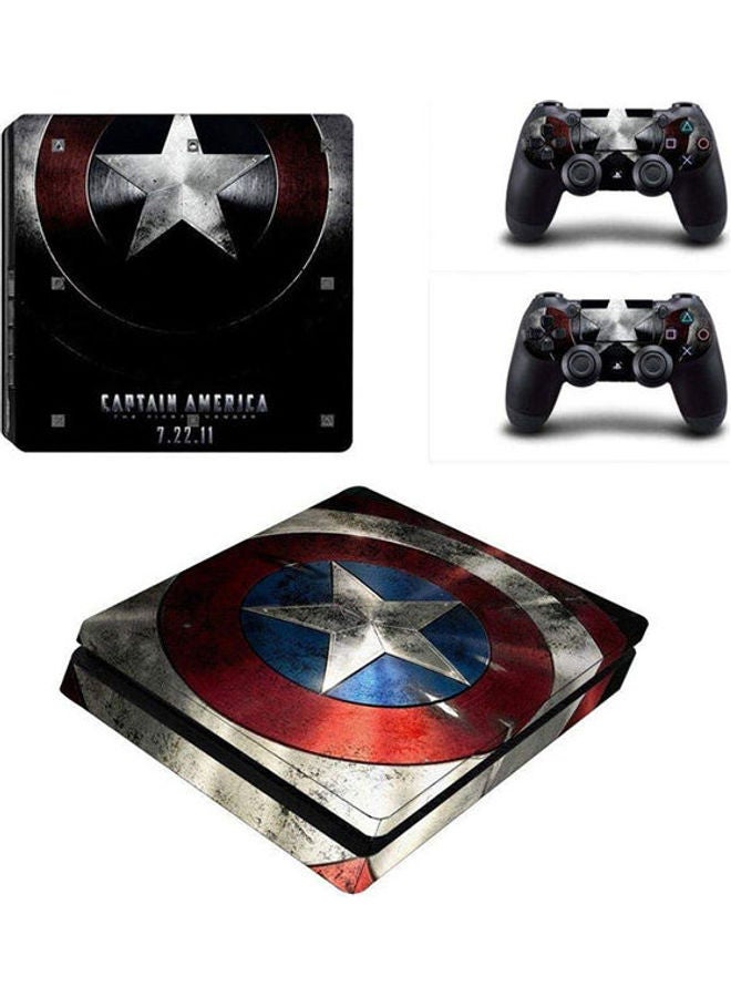 Waterproof Colorful Vinyl For Ps4 Slim Sticker For Sony PlayStation 4 Slim Console 2