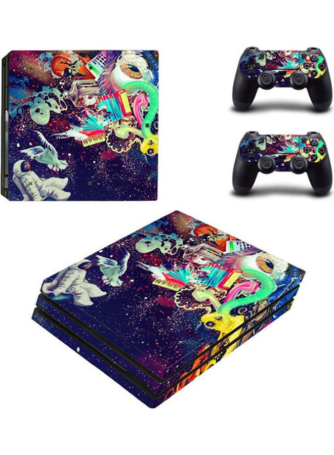 بلاي ستيشن 4 برو سكين - بنمط مساحة عشوائية