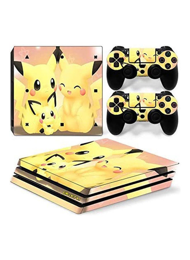 Sony PlayStation 4 Pro Personality Console Decal Skin Stickers With 2 Pcs Stickers For PS4 Pro Controller 