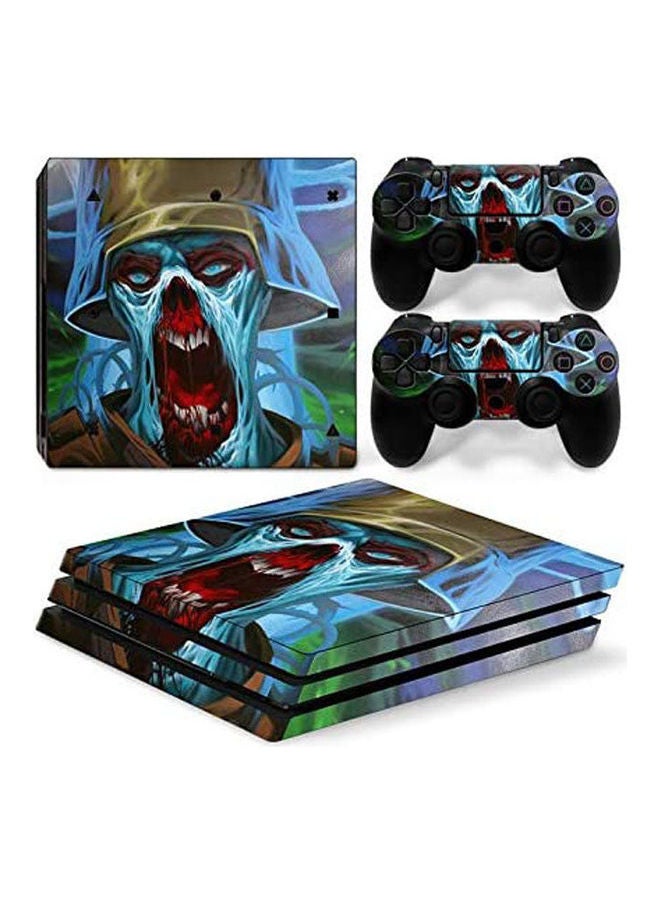 Sony PlayStation 4 Pro Personality Console Decal Skin Stickers With 2 Pcs Stickers For PS4 Pro Controller 