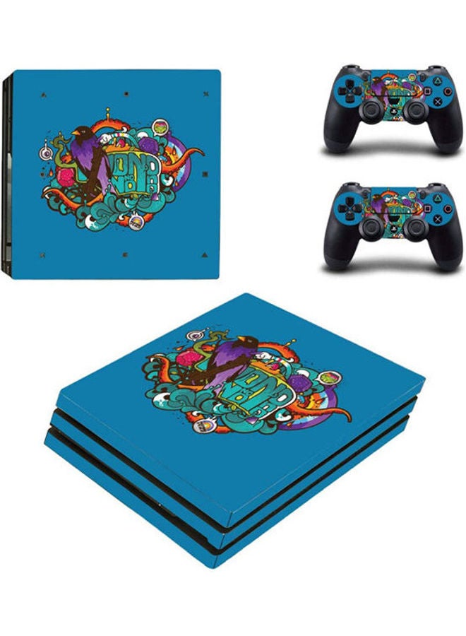 PlayStation 4 Pro Skin - Blue No No No