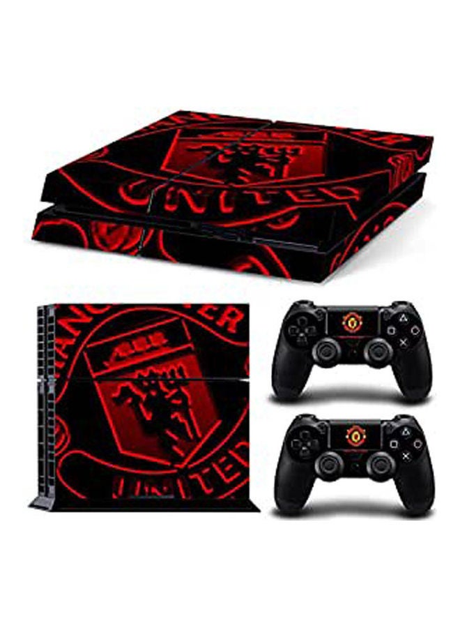 ملصق لجهاز بلاي ستيشن 4 بتصميم لعبة Manchester United