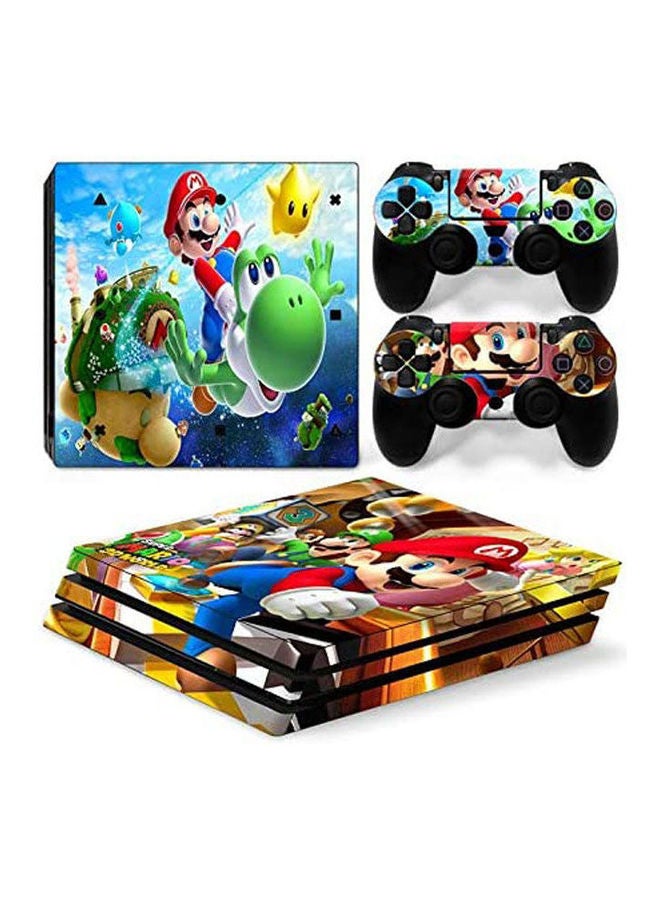 Sony PlayStation 4 Pro Console Decal Skin Stickers With 2 Pcs Stickers For PS4 Pro Controller 