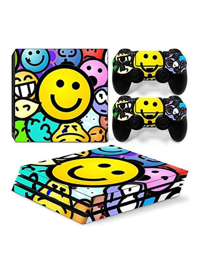 Sony PlayStation 4 Pro Console Decal Skin Stickers With 2 Pcs Stickers For PS4 Pro Controller 