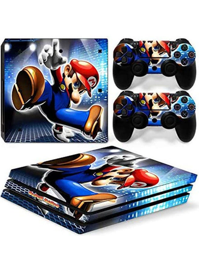 Sony PlayStation 4 Pro Console Decal Skin Stickers With 2 Pcs Stickers For PS4 Pro Controller 
