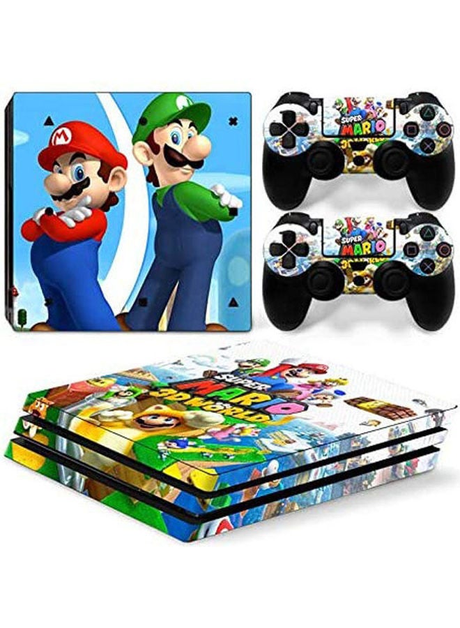 Sony PlayStation 4 Pro Console Decal Skin Stickers With 2 Pcs Stickers For PS4 Pro Controller 