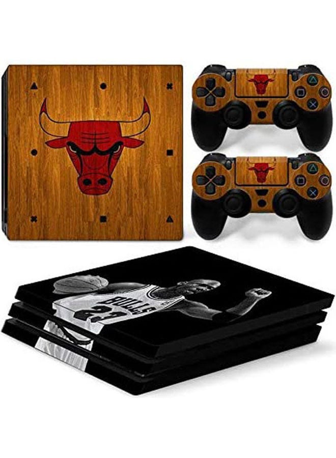 Sony PlayStation 4 Pro Console Decal Skin Stickers With 2 Pcs Stickers For PS4 Pro Controller 