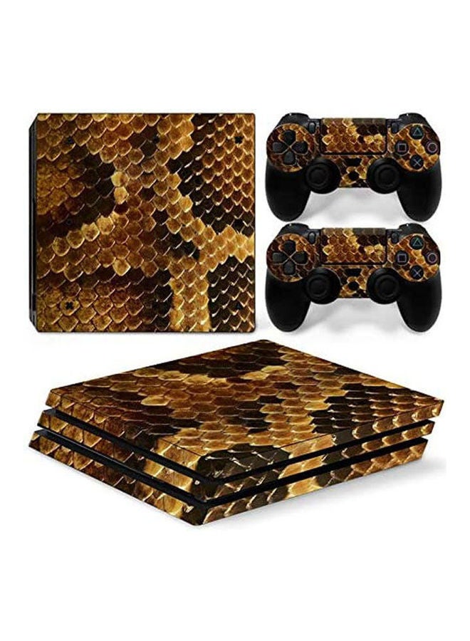 Sony PlayStation 4 Pro Console Decal Skin Stickers With 2 Pcs Stickers For PS4 Pro Controller 