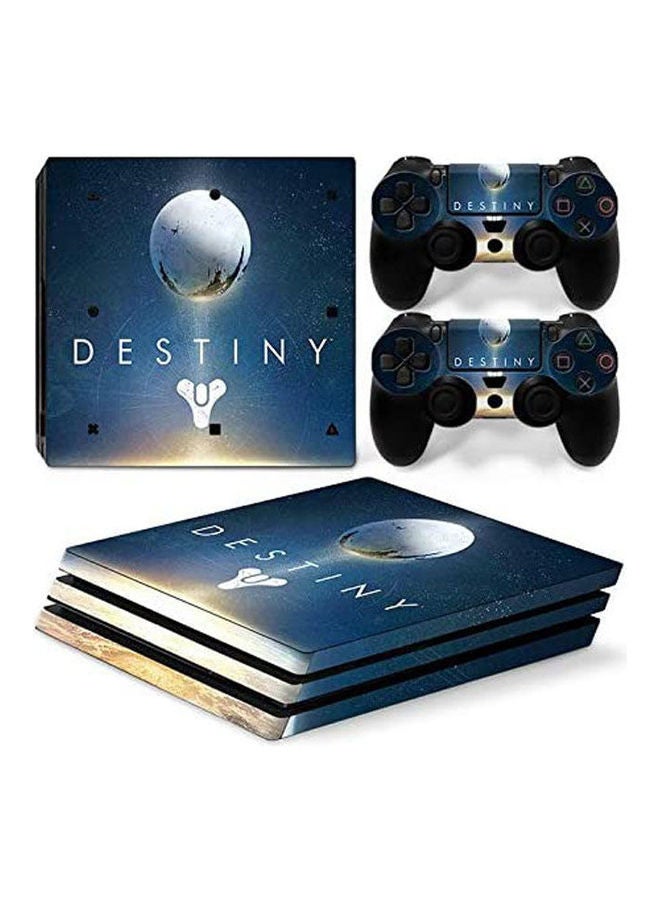 Sony PlayStation 4 Pro Console Decal Skin Stickers With 2 Pcs Stickers For PS4 Pro Controller 