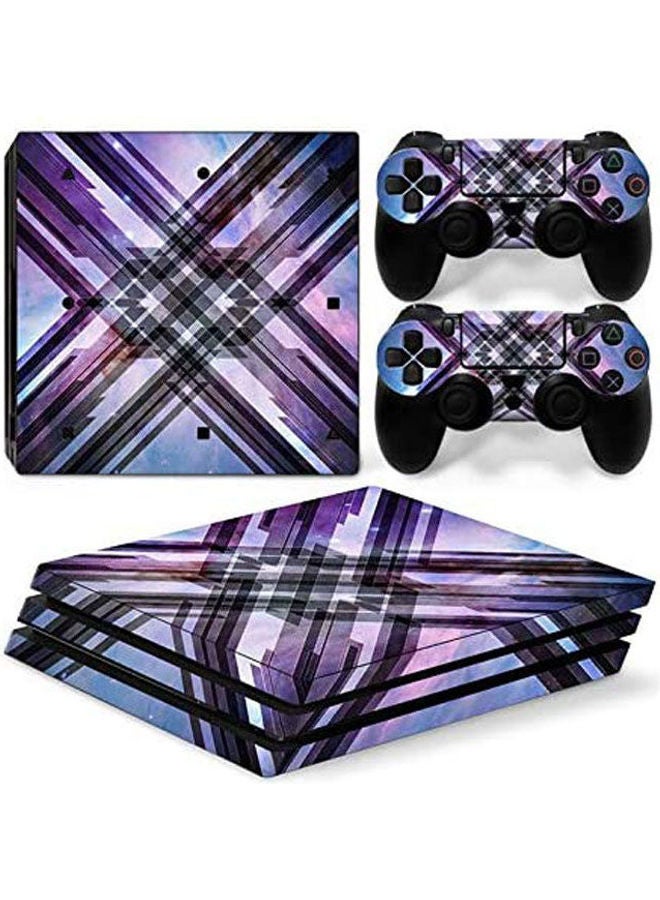 Sony PlayStation 4 Pro Console Decal Skin Stickers With 2 Pcs Stickers For PS4 Pro Controller