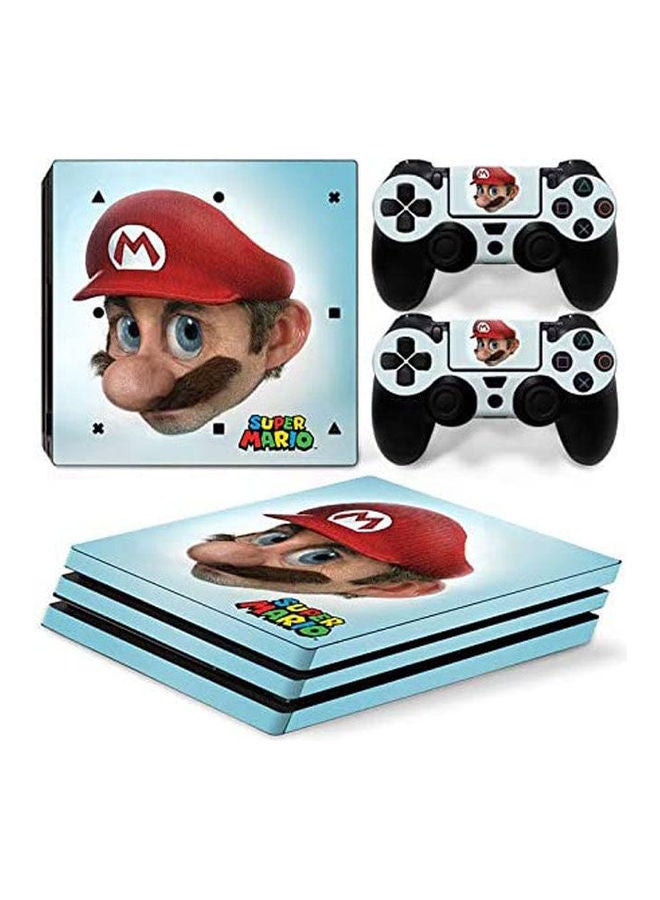 Sony PlayStation 4 Pro Console Decal Skin Stickers With 2 Pcs Stickers For PS4 Pro Controller 
