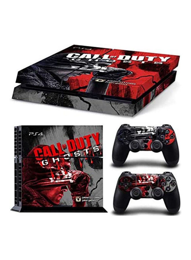 ملصقات جهاز الألعاب سوني بلايستيشن 4 مع ملصقين لذراعي التحكم، طراز 2724679441404