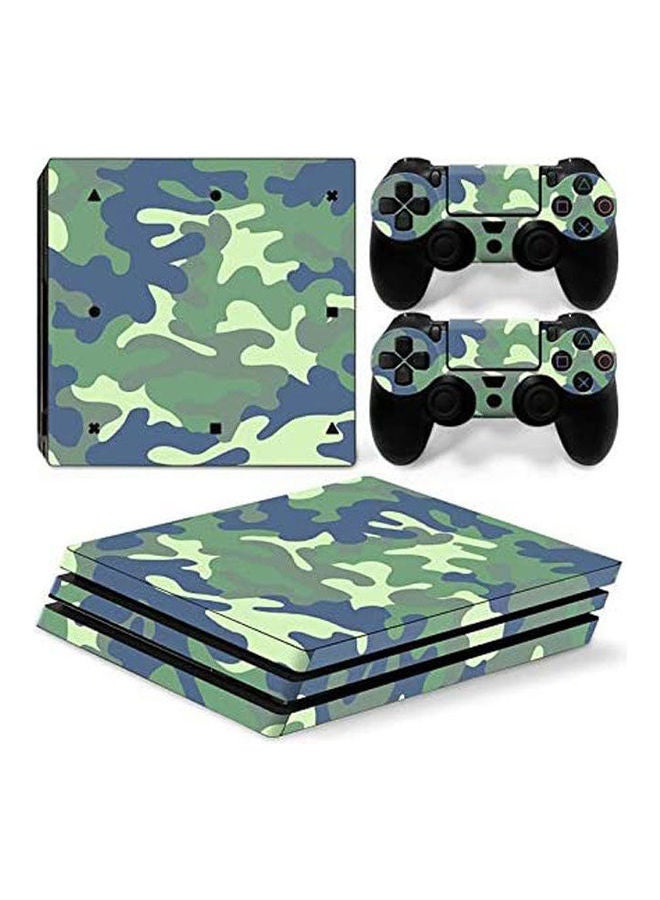 Sony PlayStation 4 Pro Personality Console Decal Skin Stickers With 2 Pcs Stickers For PS4 Pro Controller 
