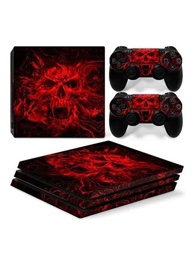 Sony PlayStation 4 Pro Personality Console Decal Skin Stickers With 2 Pcs Stickers For PS4 Pro Controller 