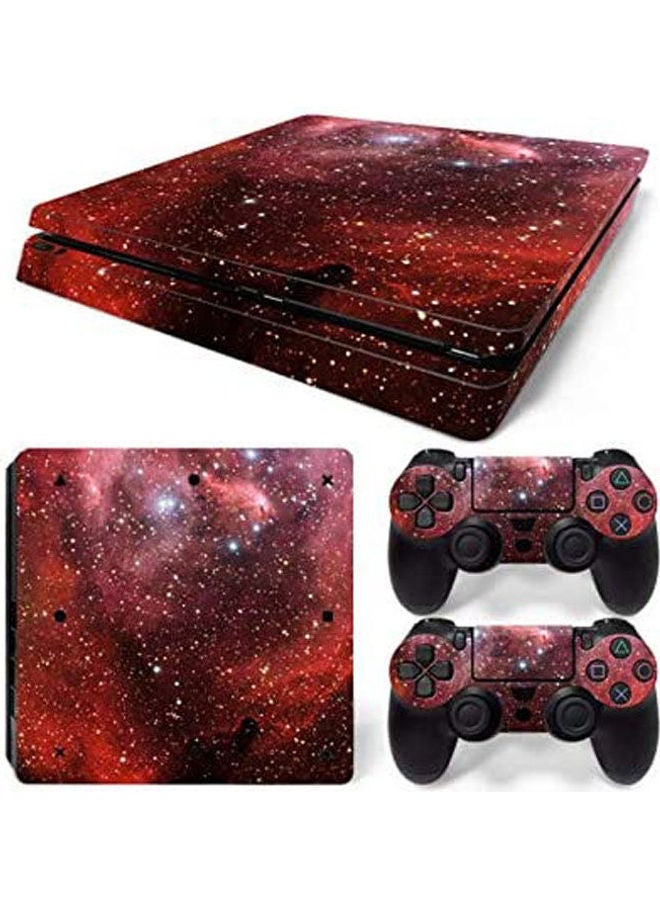 ملصقات بطبعة تناسب شخصية مالك جهاز ألعاب وذراعي تحكم سوني بلايستيشن 4 سليم