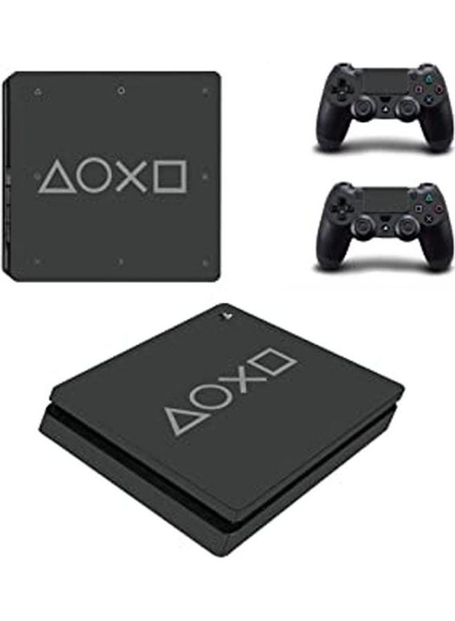 Skin Sticker For Sony PlayStation 4 (Slim) Symbols Of PS - v1635724562/N51658454A_1