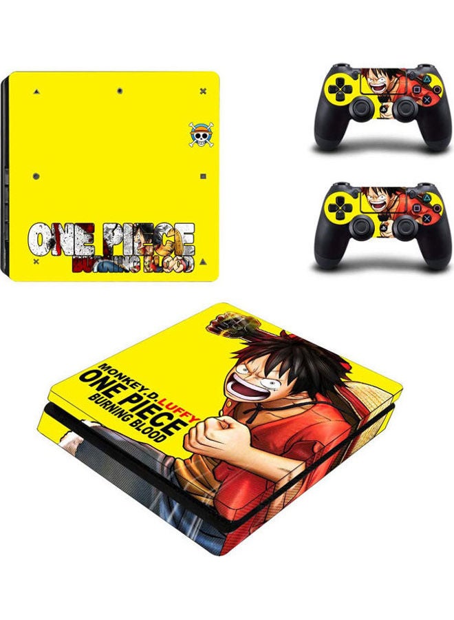 Vinyl Decal One Piece Monkey D. Luffy PlayStation 4 Slim Vinyl Skin Sticker Decal For PS4 Slim 