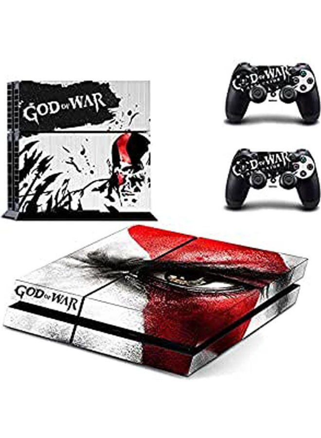 PlayStation PS4 Game Console And Controls Skins Sticker God Of War