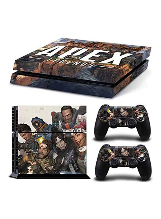 ملصقات بطبعة لعبة "Apex Legends" لجهاز ألعاب وذراعي تحكم سوني بلايستيشن 4 سليم وبرو