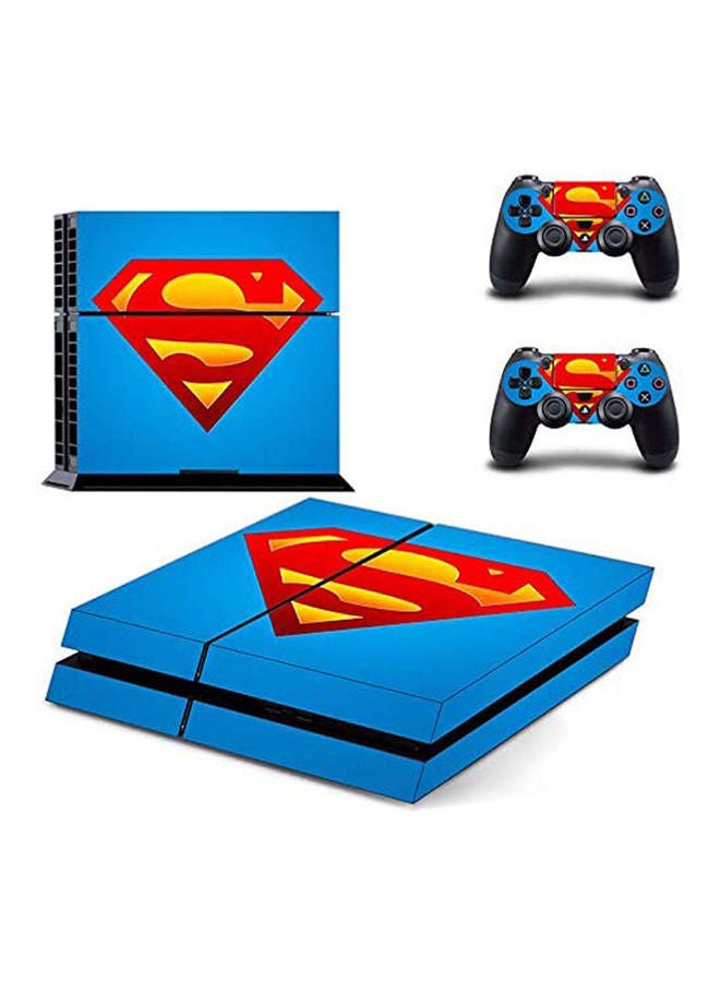 Vinyl Decal - Superman Blue PlayStation 4 Vinyl Skin Sticker Decal For PS4 - Image 1