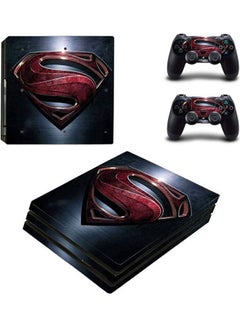 Superman Logo PlayStation 4 Pro Vinyl Skin Sticker Decal For PS4 Pro