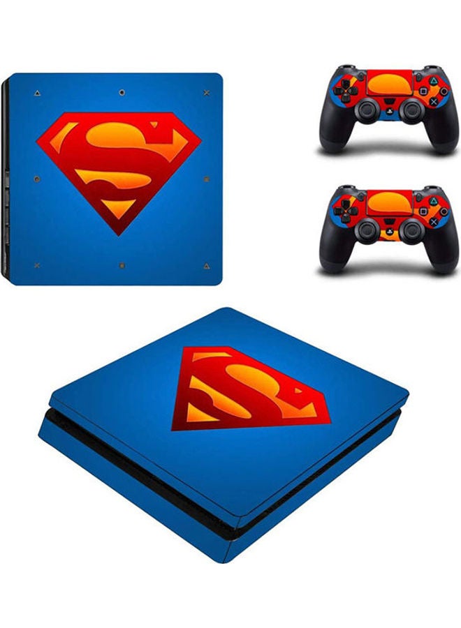 Vinyl Decal Superman Logo PlayStation 4 Slim Vinyl Skin Sticker Decal For PS4 Slim 
