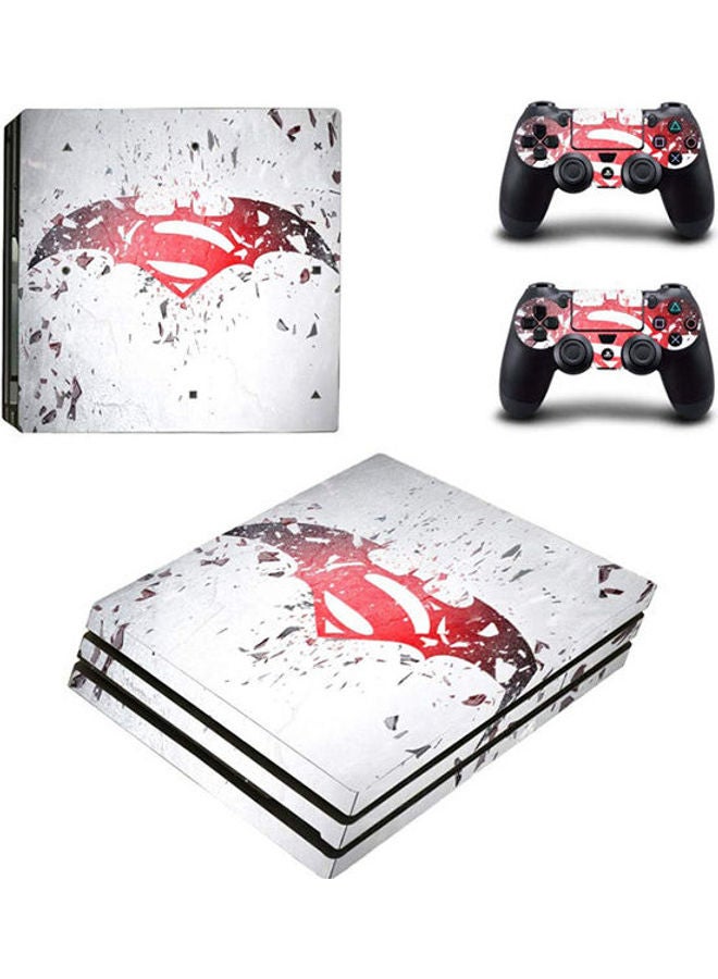 Vinyl Decal - Superman Vs Batman PlayStation 4 Pro Vinyl Skin Sticker Decal For PS4 Pro - Image 1