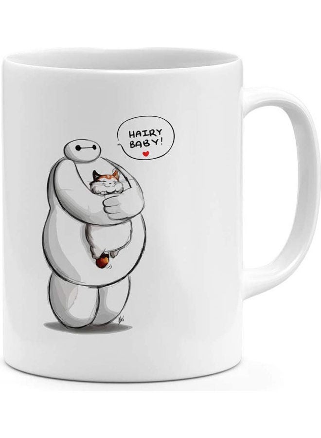 LOUD UNIVERSE - Hairy Baby Fox Coffee Mug Big Brother Kavaii  Ceramic Novelty Mug White - Image 1