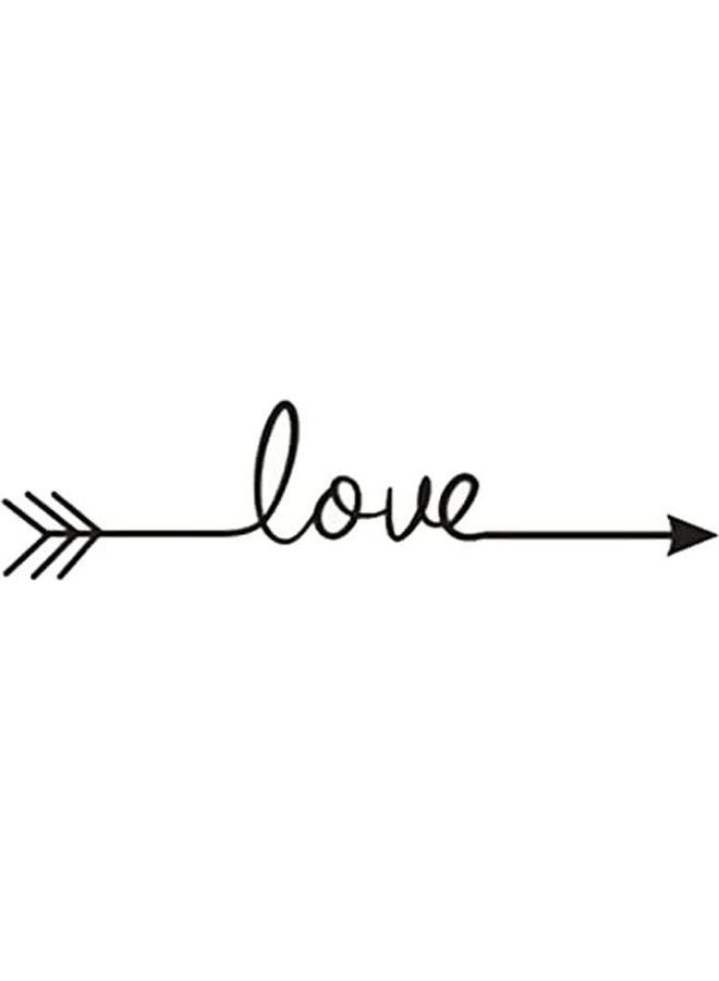 Love Arrow Vinyl Wall Sticker Multicolour 58cm