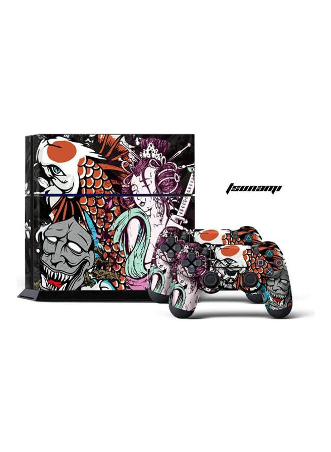 ملصقات لجهاز بلايستيشن 4 وذراعي التحكم - أنماط مرعبة