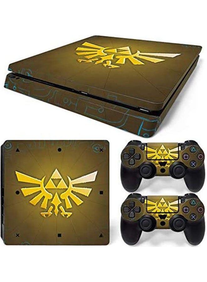 Sony PlayStation 4 Slim Colorskin Personality Console Decal Skin Stickers With 2 Pcs Stickers For PS4 Slim Controller