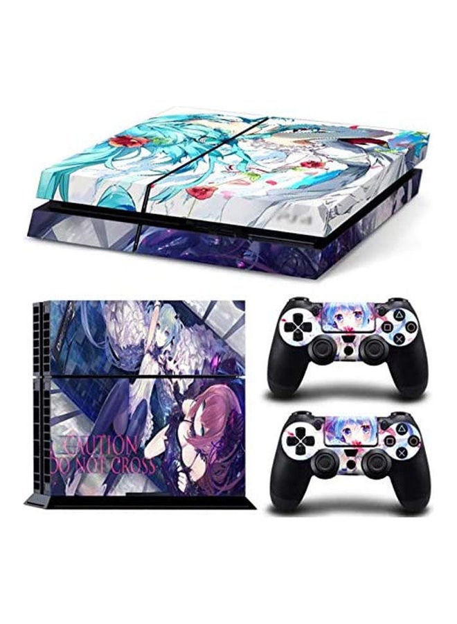 Sony PlayStation 4 PS4 Console Decal Skin Stickers With 2 Pcs Stickers For PS4 Controller