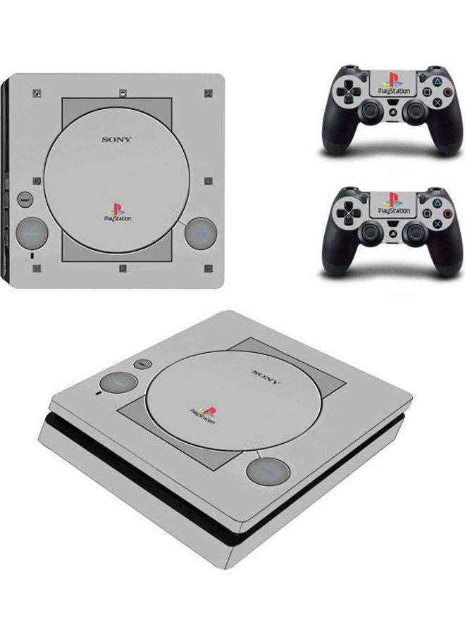 Vinyl Decal Old PlayStation Design PlayStation 4 Slim Vinyl Skin Sticker Decal For PS4 Slim 