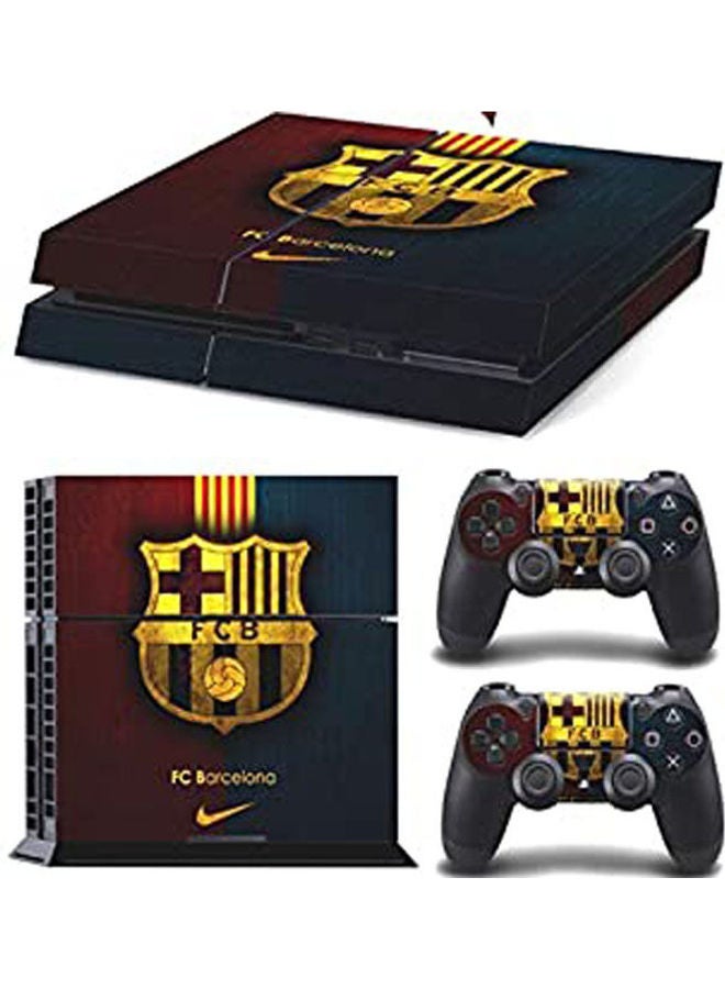 3M Skin Sticker For Sony PlayStation 4 And 2 Sticker For Controler , Fcb Classic Shape