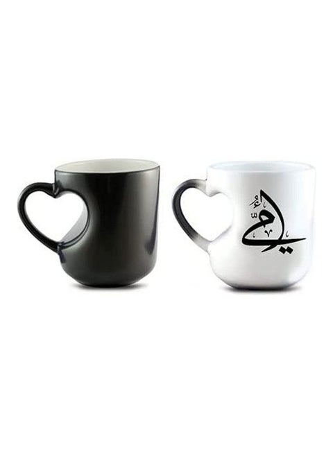 Omi Design Magic Mug With Heart Handle Shape White