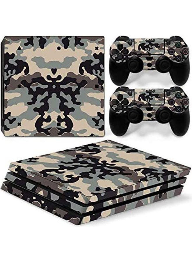 Sony PlayStation 4 Pro Personality Console Decal Skin Stickers With 2 Pcs Stickers For PS4 Pro Controller 